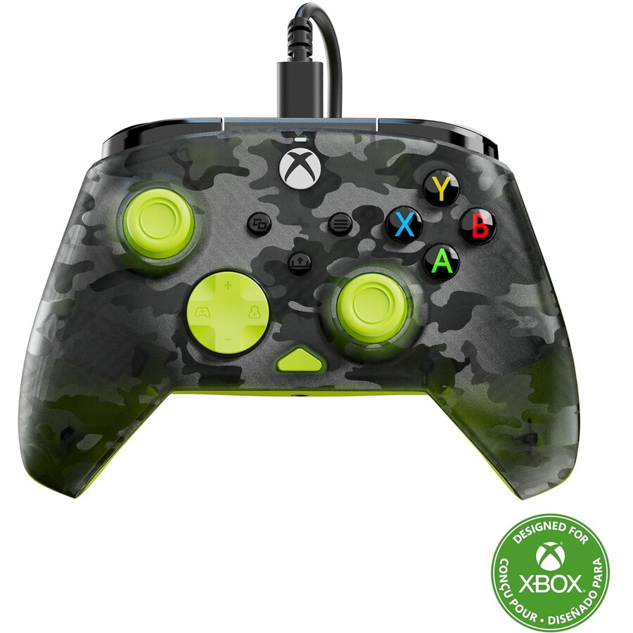 Controller cu Fir Turtle Beach Rematch Core pentru XBox Ghost Camo Black & Yellow