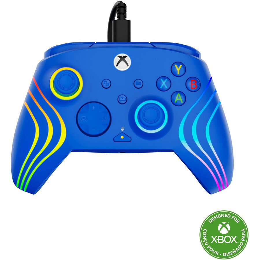 Controller cu Fir Turtle Beach Afterglow Wave pentru XBox USB-C Iluminare RGB Albastru