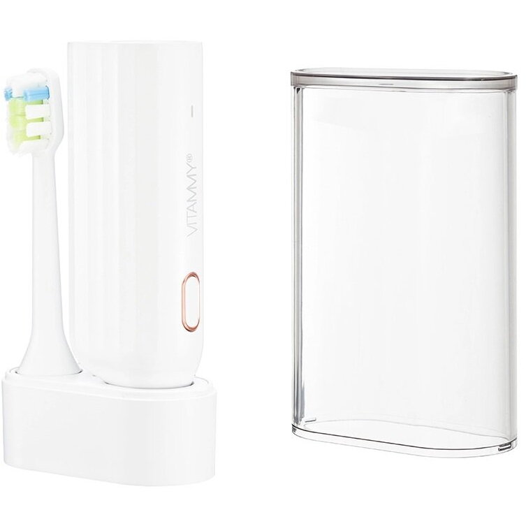 Periuta de Dinti Electrica Vitammy Vivo Model Premium 72000 Vibrații / Min 3 Moduri de Periaj Alb — imaginea 4
