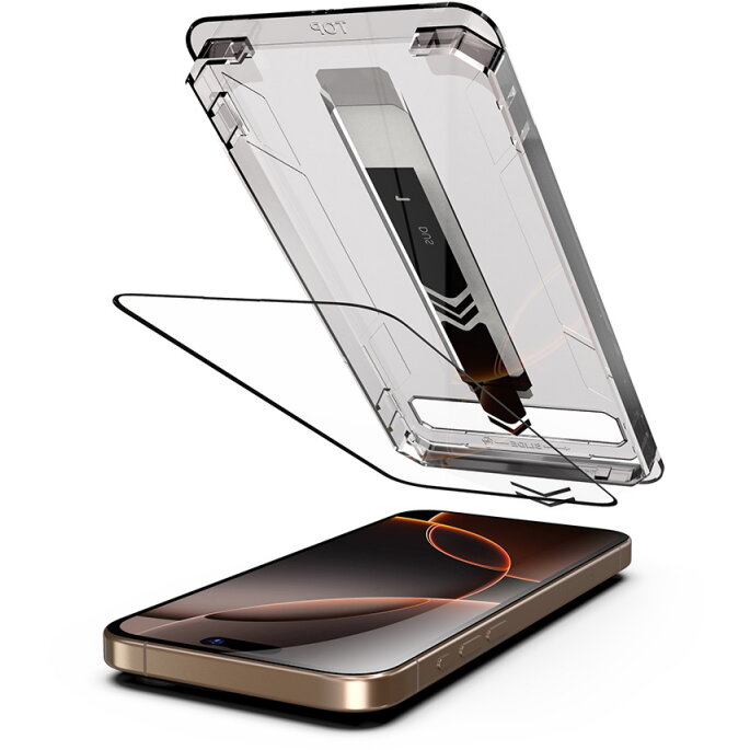 Folie Protecție Techsuit TitanGlass Apple iPhone 17 / 16 Pro Sticlă Securizată Full Glue — imaginea 5