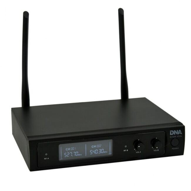 Microfon DNA PROFESSIONAL DJ Dual Vocal Wireless Negru — imaginea 2