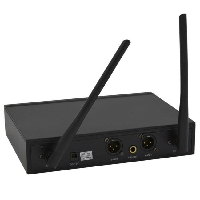 Microfon DNA PROFESSIONAL DJ Dual Vocal Wireless Negru — imaginea 3