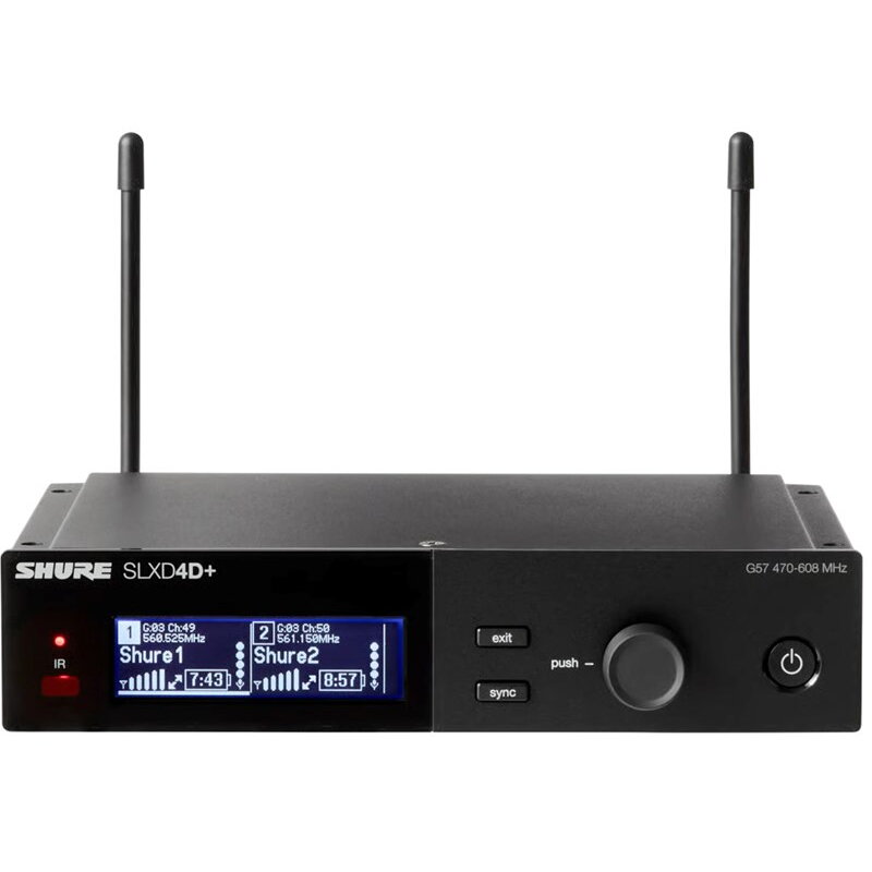 Microfon Shure SLXD24D+E/B58-G65 Dual Digital Wireless Negru — imaginea 3