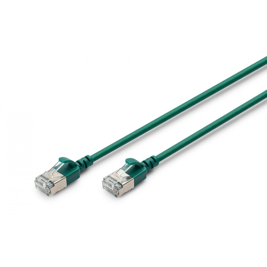 Cablu Retea F/FTP Cat 6A 1m Green