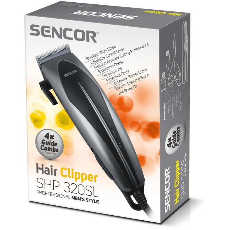 Masina de tuns S-SHP320SL Black Silver
