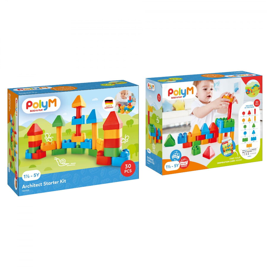Set de Constructie Arhitectura pentru Copii 30 piese +18 luni