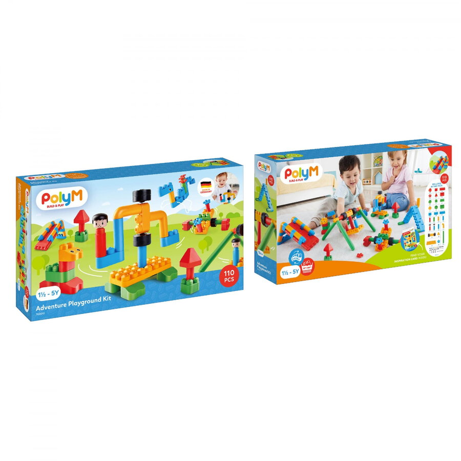 Set de Constructie Aventura pentru Copii 110 piese +18 luni