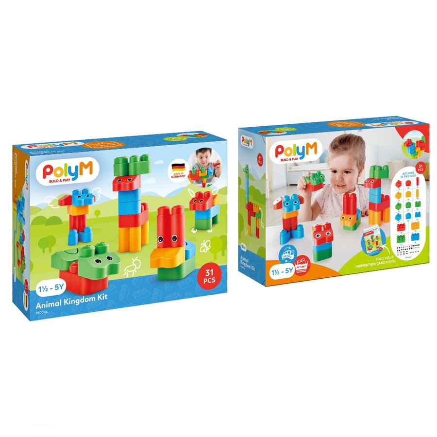 Set de Constructie Gradina Zoologica 31 piese +18 luni