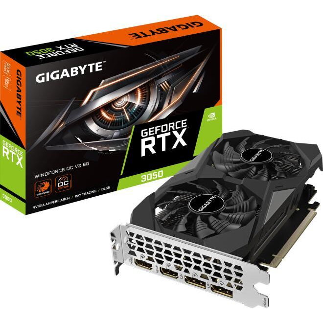 Placa video GIGABYTE Grafikkarte GeForce RTX 3050 WINDFORCE OC V2 6G…