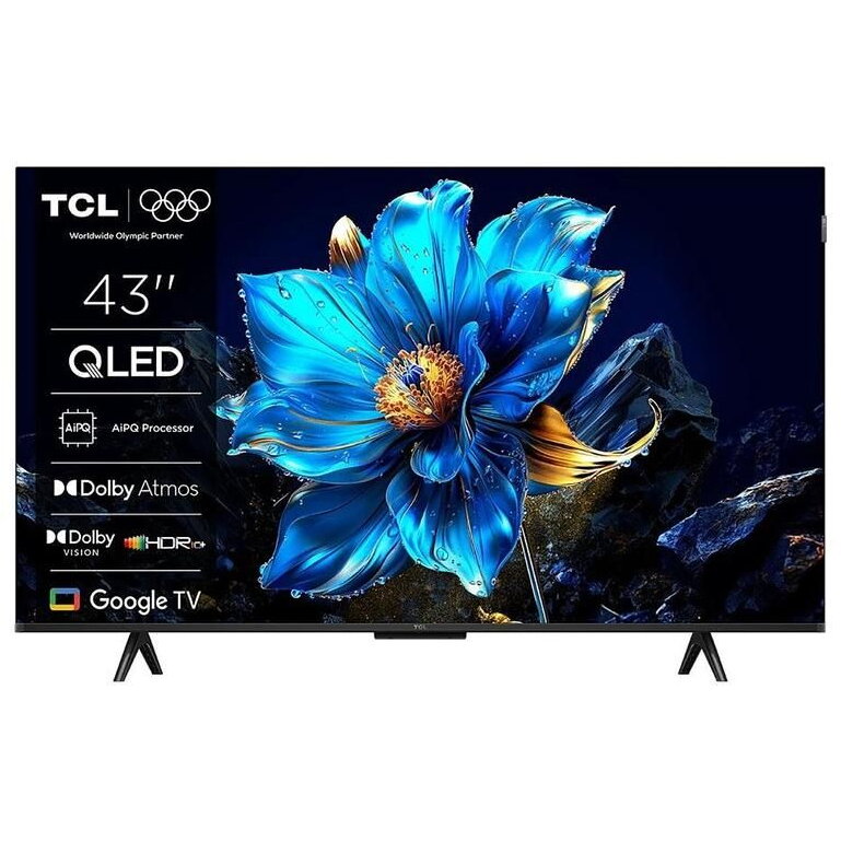 Televizor QLED Smart 43P7K 43Inch / 108CM 4K UHD Google TV Wi-Fi Negru