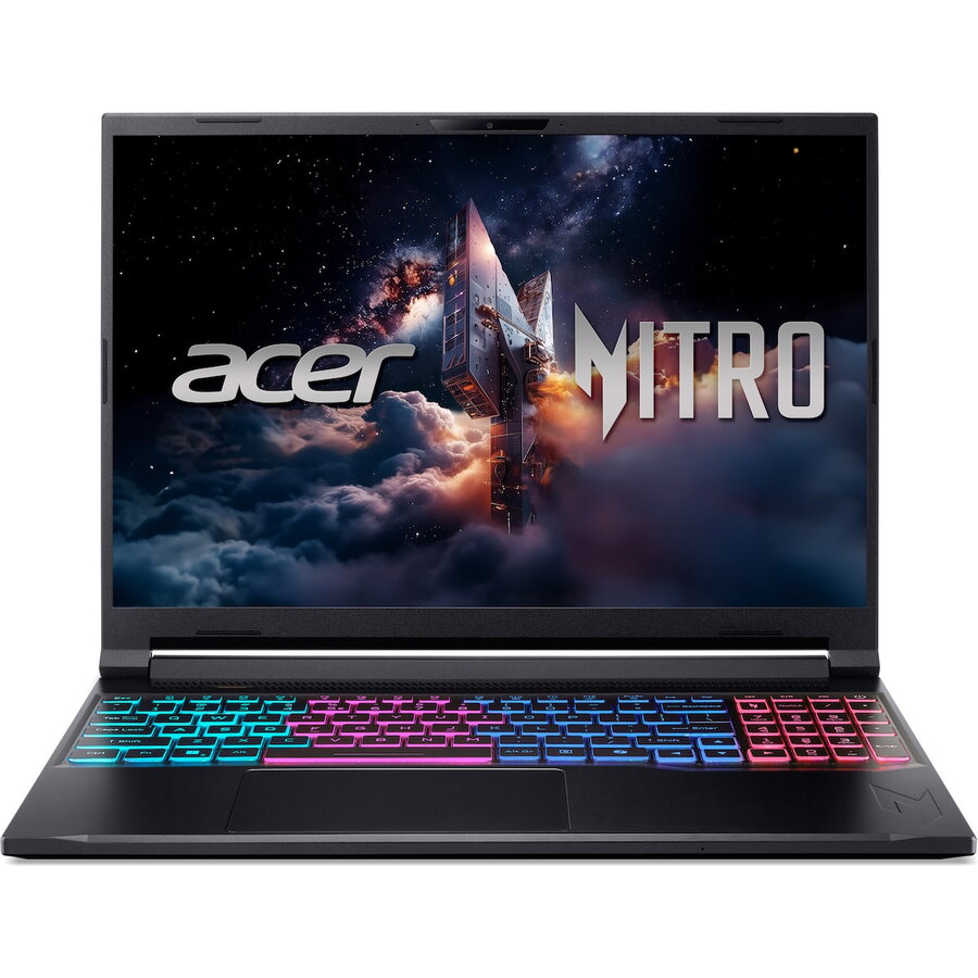 Laptop Nitro V 16S WQXGA 16 inch Intel Core 9 270H 32GB 1TB SSD RTX 5070 Windows 11 Pro Obsidian Black