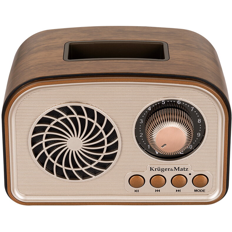 Radio Portabil KM0834 6W Wood