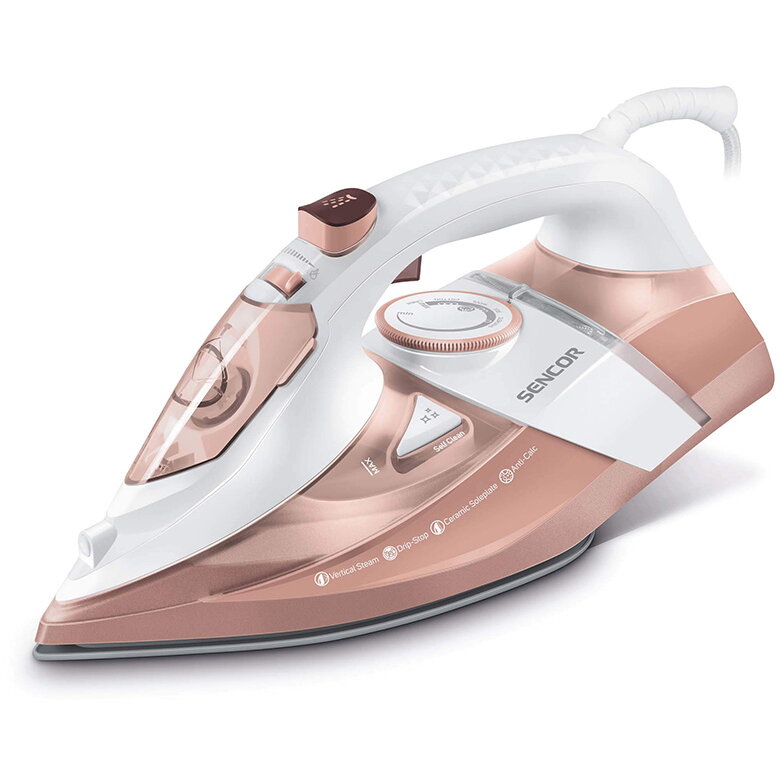 Fier de calcat S-SSI8300RS 350ml 3200W White Pink