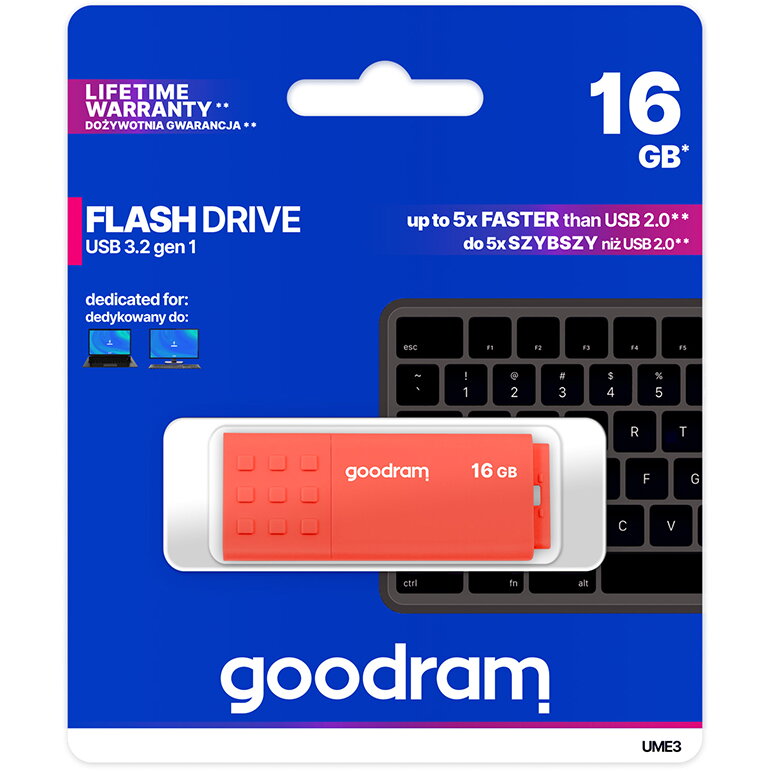Memorie USB UME3 16GB USB 2.0 Orange