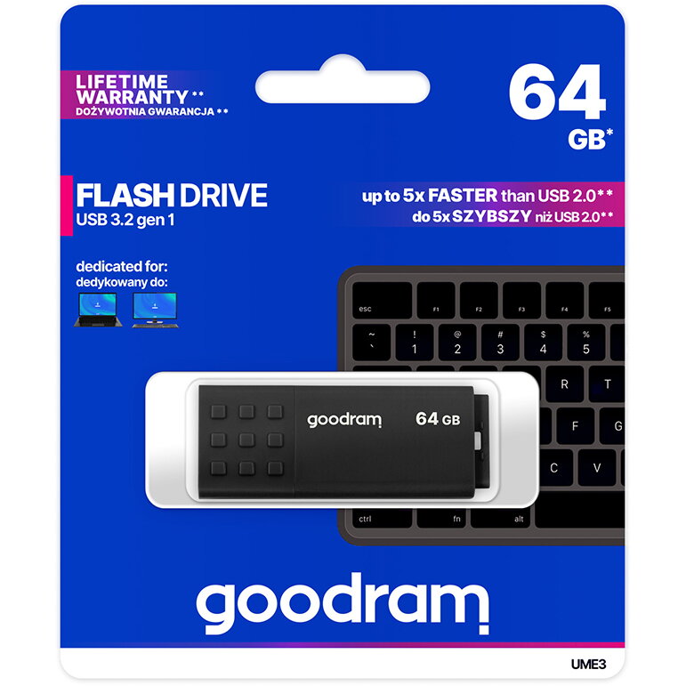 Memorie USB UME3 64GB USB 2.0 Black
