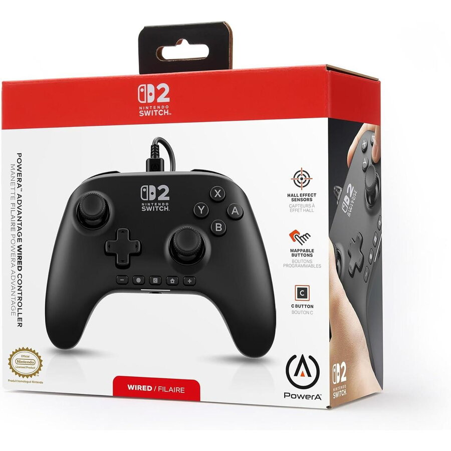 Controller POWERA Advantage Nintendo Switch 2 Negru — imaginea 2