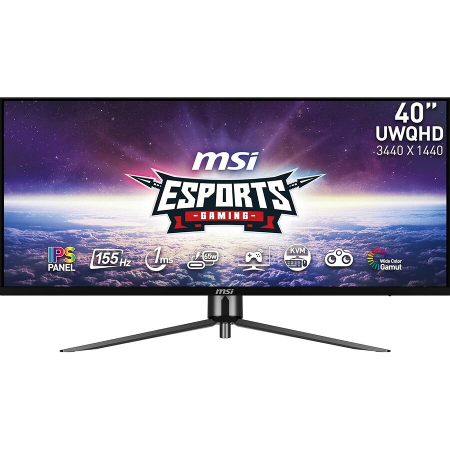 Monitor MSI 40inch MAG401QR UWQHD 3440 x 1440 155Hz 1ms Negru