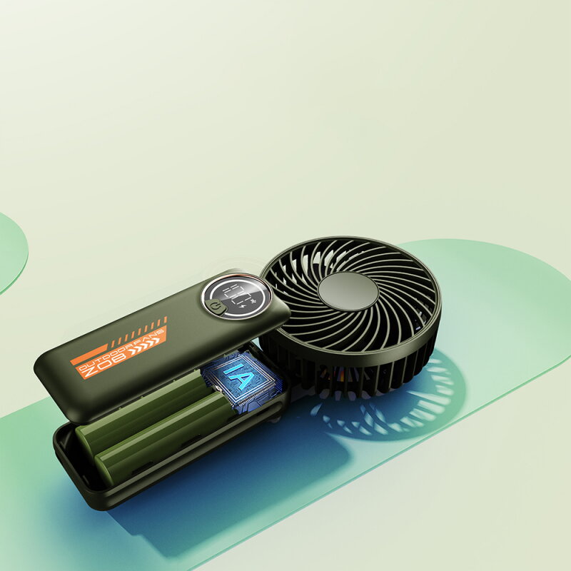 Ventilator Portabil Techsuit Z8 Verde — imaginea 3