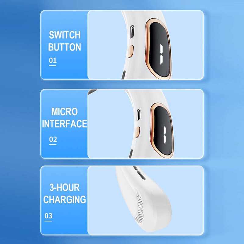 Ventilator Portabil Techsuit H6 Roz — imaginea 3