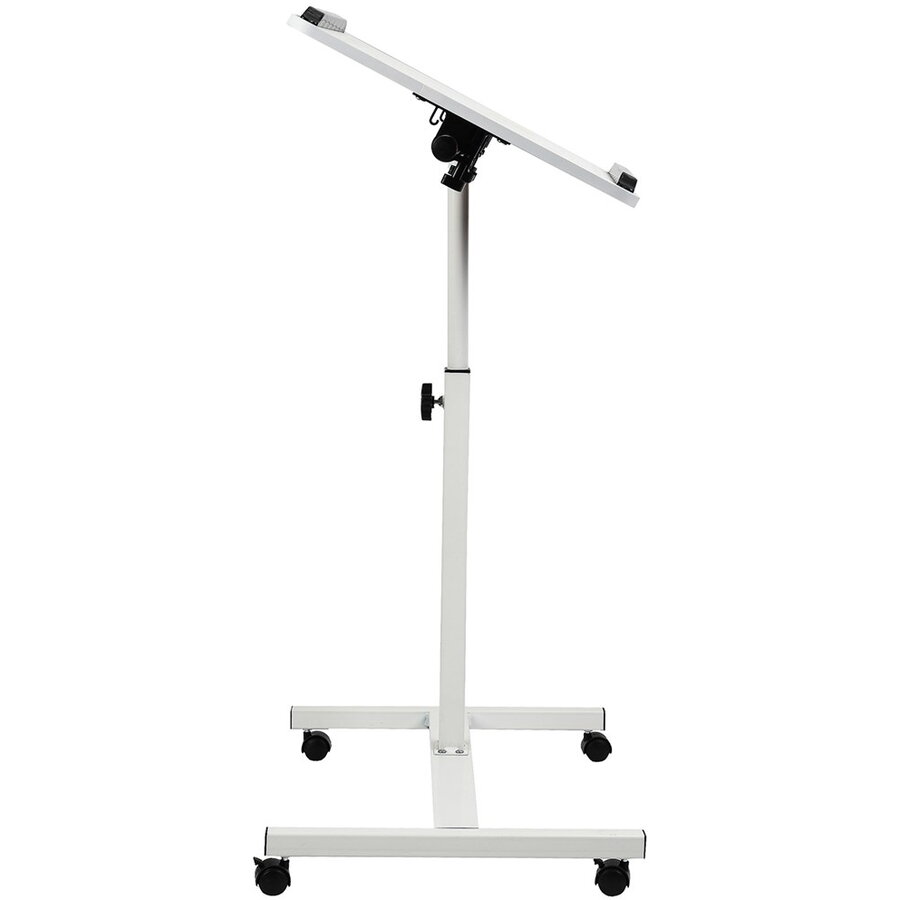 Suport Mobil de Birou / Laptop Maclean MC-121 W cu Înălțime Ajustabilă 59-89CM Max 30KG Alb — imaginea 4