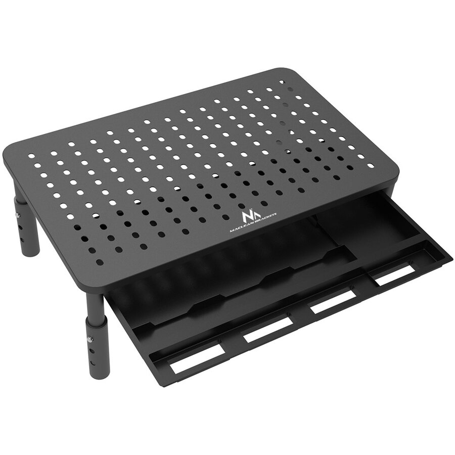 Stand de Birou pentru Monitor / Laptop Maclean MC-946 13 - 32Inch Înălțime Reglabilă in 3 Poziții Maxim 20KG Negru