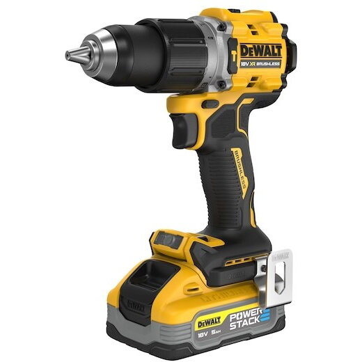 Mașina de Gaurit cu Percutie DeWALT DCD805H2T-QW cu 2 Acumulatori 18V 5Ah și Incarcator in Valiză Transport Negru/Galben — imaginea 3