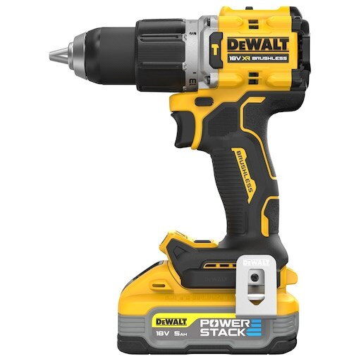 Mașina de Gaurit cu Percutie DeWALT DCD805H2T-QW cu 2 Acumulatori 18V 5Ah și Incarcator in Valiză Transport Negru/Galben — imaginea 4