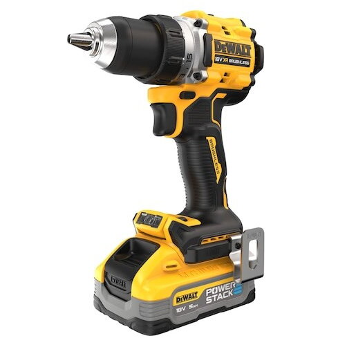 Mașina de Gaurit DeWALT DCD800H2T-QW cu 2 Acumulatori 18V 5Ah și Incarcator in Valiză Transport Galben/Negru
