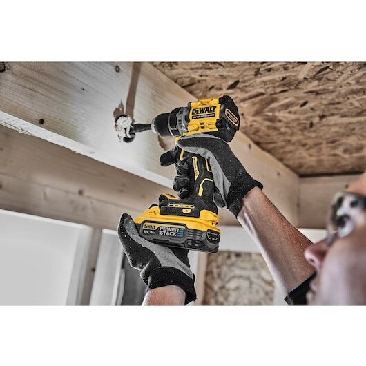 Mașina de Gaurit DeWALT DCD800H2T-QW cu 2 Acumulatori 18V 5Ah și Incarcator in Valiză Transport Galben/Negru — imaginea 5