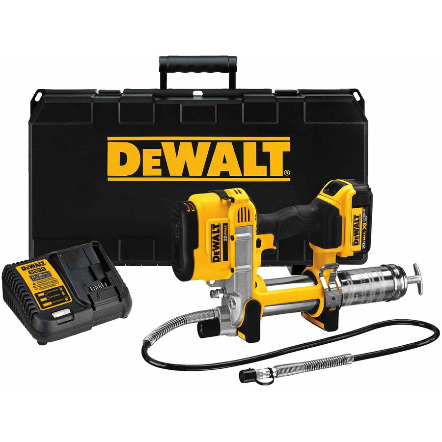 Pistol de Lubrifiere DeWALT DCGG571M1 cu Acumulator Li-Ion 18 V/4.0Ah Galben/Negru