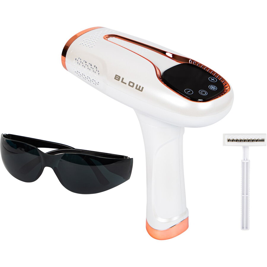 Epilator IPL 44-480# 9 Trepte de Putere 1000000 Impulsuri Functie de Racire Ice Cool Alb