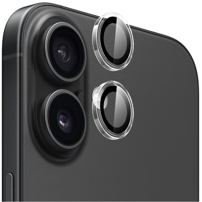 Folie Protecție Blueo Camera Spate Metal Frame pentru Apple iPhone 16 Plus / 16 Sticlă Securizată
