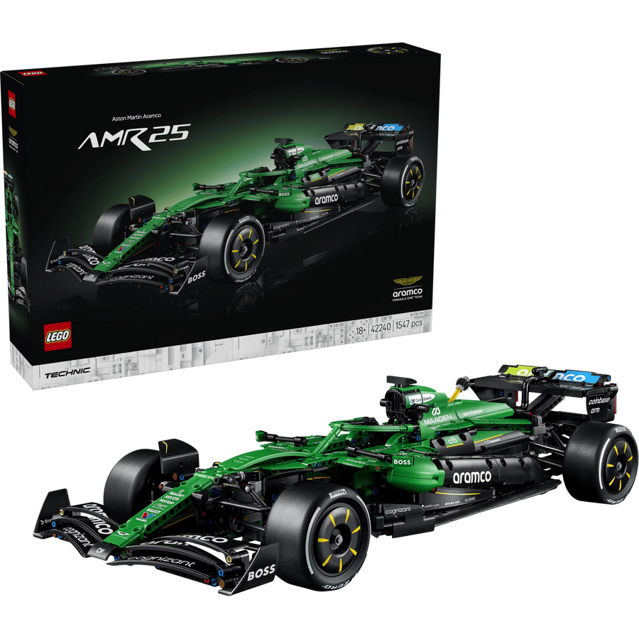 LEGO 42240 Technic Aston Martin Aramco AMR25 F1 Car 1547 Piese Varsta 18 Ani+