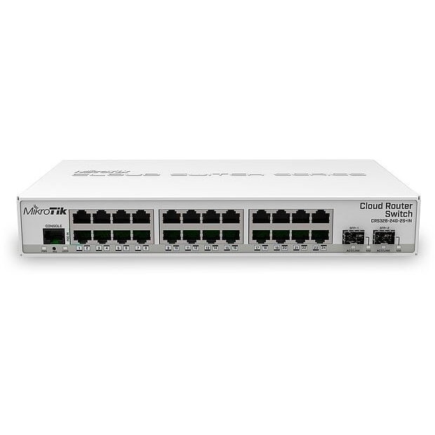 Switch CRS326-24G-2S+IN 24x Ethernet Gigabit 2x SFP+ PoE White