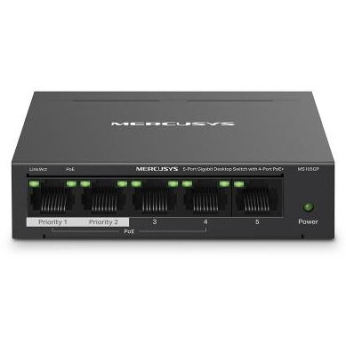 Switch Mercusys 5-Port Gigabit Desktop 4-Port PoE+