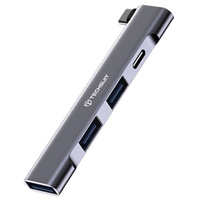 Hub USB Techsuit H12 ZenithDock 4in1 Gri