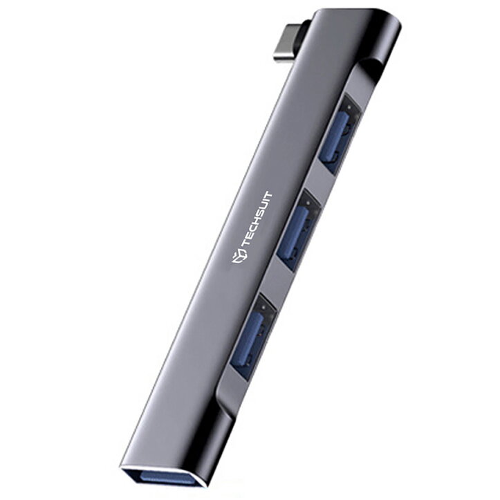 Hub USB Techsuit H13 ZenithDock 4in1 Gri