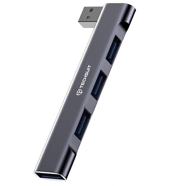 Hub USB Techsuit H14 ZenithDock 4in1 Gri