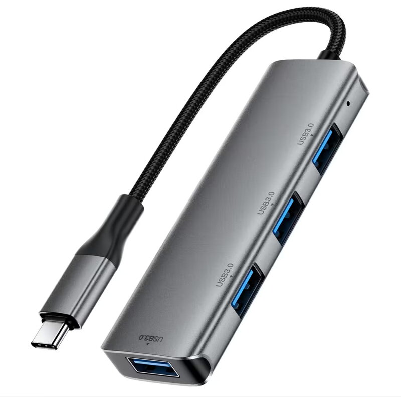 Hub USB Acefast USB-C J15 4in1 Gri
