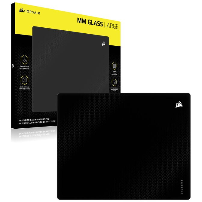 Mousepad MM Glass Negru