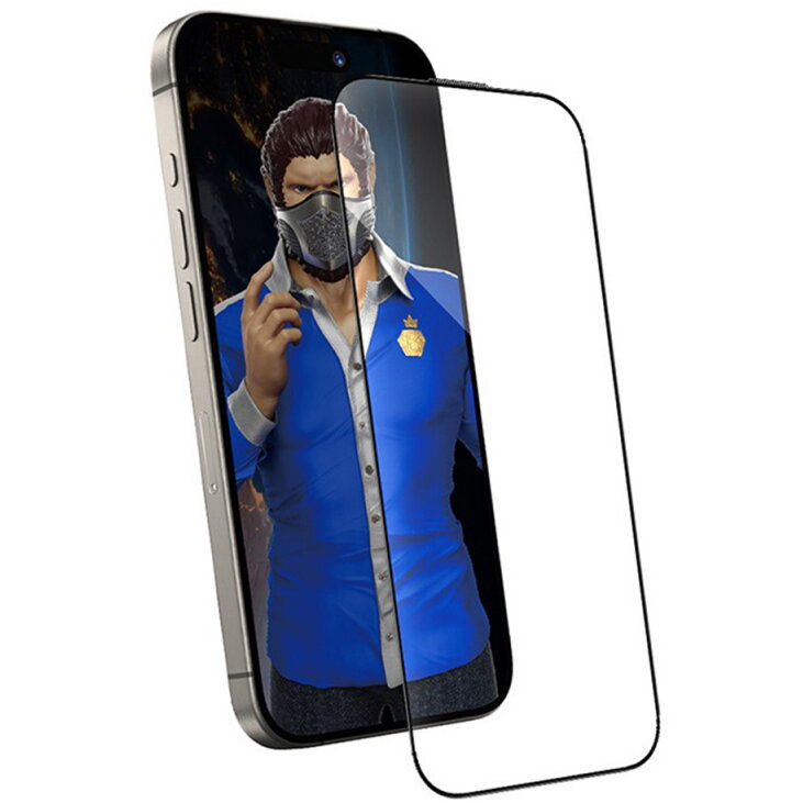 Folie Protecție Blueo Anti-Dust HD Applicator Pro Apple iPhone 15 Pro Max Sticlă Securizată Full Glue — imaginea 2