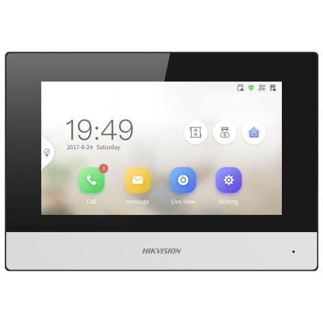 Statie Interioară Videointerfon Hikvision DS-KH6320Y-WTE2 cu 2 Fire Ecran IPS 7Inch Touchscreen Wi-Fi — imaginea 5