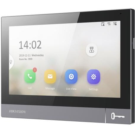 Statie Interioară Videointerfon Hikvision DS-KH8381-WTE1/SF Seria 8 Ecran IPS 7Inch Wi-Fi LAN PoE