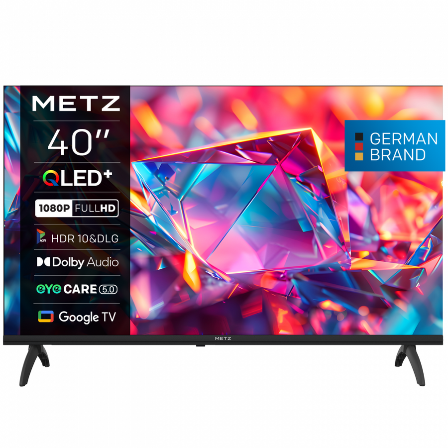 Televizor Metz Smart QLED 40MQH7030Z 101cm 40inch FHD Google TV Black
