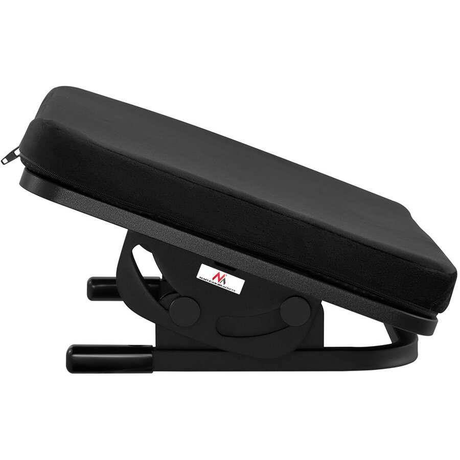 Suport pentru Picioare Maclean MC-460 Ergonomic Unghi Reglabil Infinit Sub Birou Pernă Detașabilă Negru
