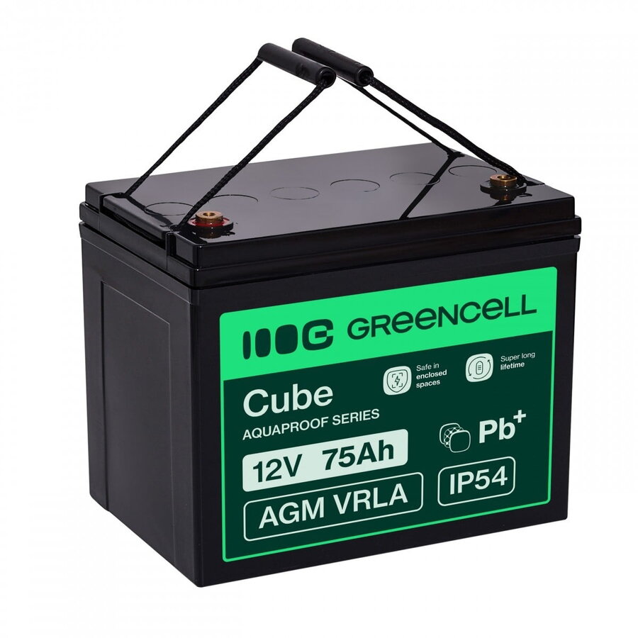 Baterie UPS Green Cell AGM VRLA IP54 12V 75Ah Black