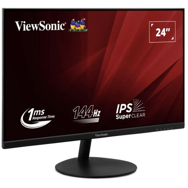 Monitor Viewsonic IPS LED 23.8inch VA24E2-H Full HD 144Hz 1ms Negru — imaginea 2