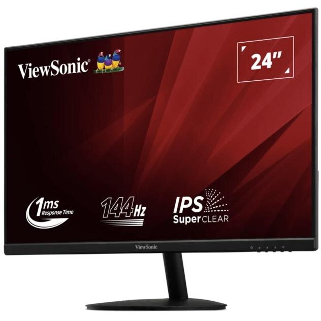 Monitor Viewsonic IPS LED 23.8inch VA24E2-H Full HD 144Hz 1ms Negru — imaginea 3