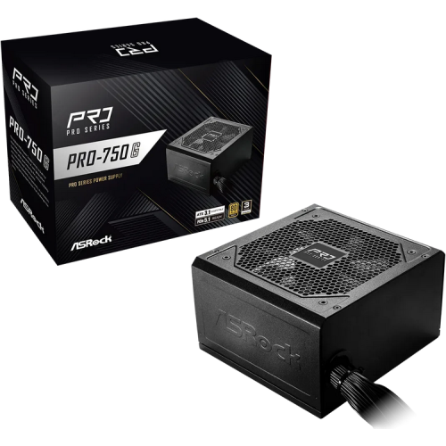Sursa Asrock PRO-M750G 750W 80 PLUS Gold Negru