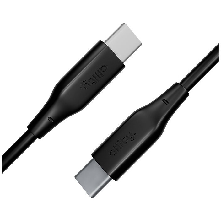 Cablu Date și Încărcare Allity USB-C - USB-C AUC-02 100W 1m Negru